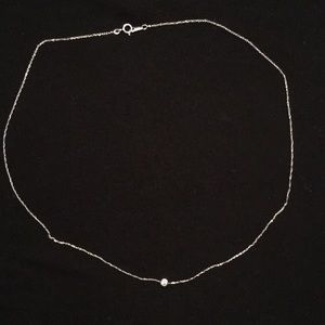 Solitaire diamond necklace